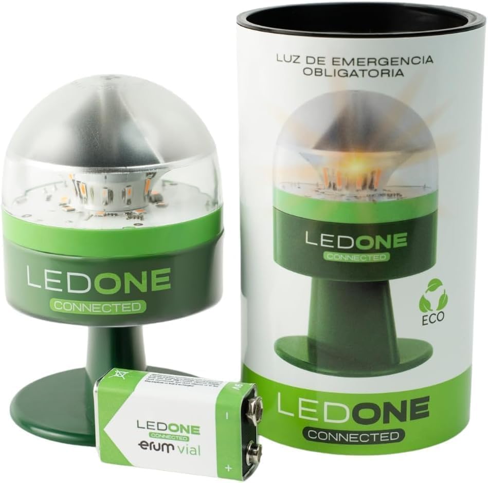 LEDONE Connected - Baliza V16 Homologada DGT con Geolocalizador