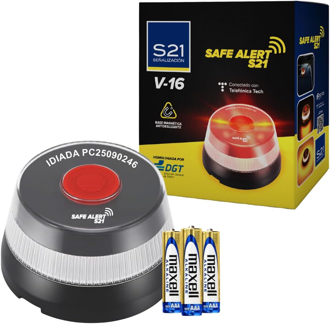 S21 Señalización Luz de Emergencia Geolocalizada Coche Homologada DGT